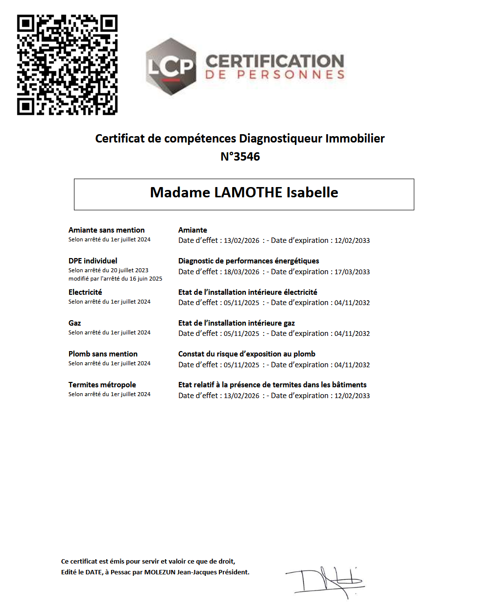 Certification Atria Expertise